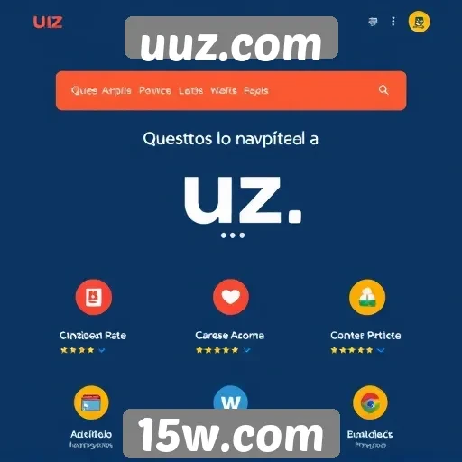 Navegação fácil e intuitiva no site uuz.com
